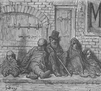 Zonder Een Cent door Gustave after Dore